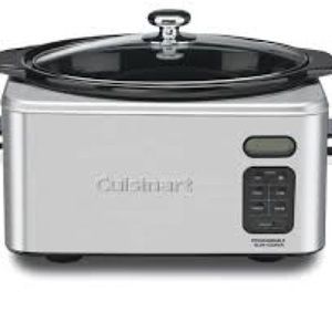 Cuisinart PSC-650 Stainless Steel 6-1/2-Quart Programmable Slow Cooker (Silver)